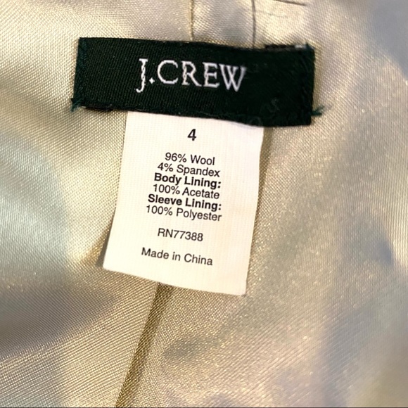 J. Crew Wool Blend Navy Blazer Sz. 4 - Picture 13 of 13